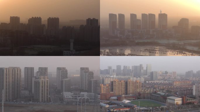 城市雾霾城市空气空气污染 pm2.5环保