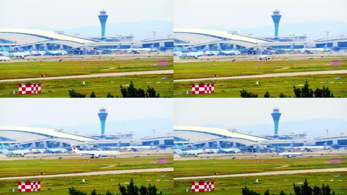 广州白云机场停机坪快速延时