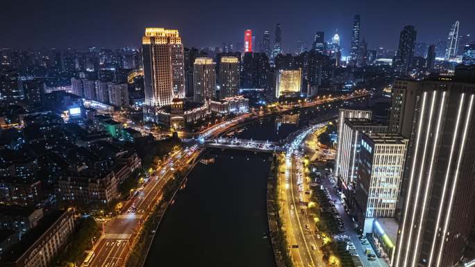 天津城市夜景延时