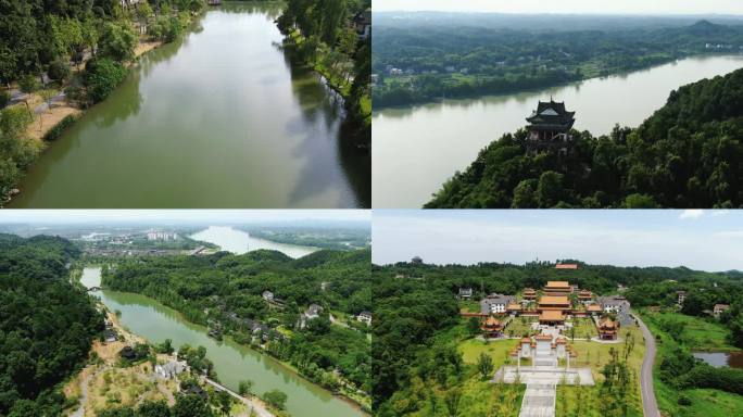 合集湖南桃花源5A景区航拍