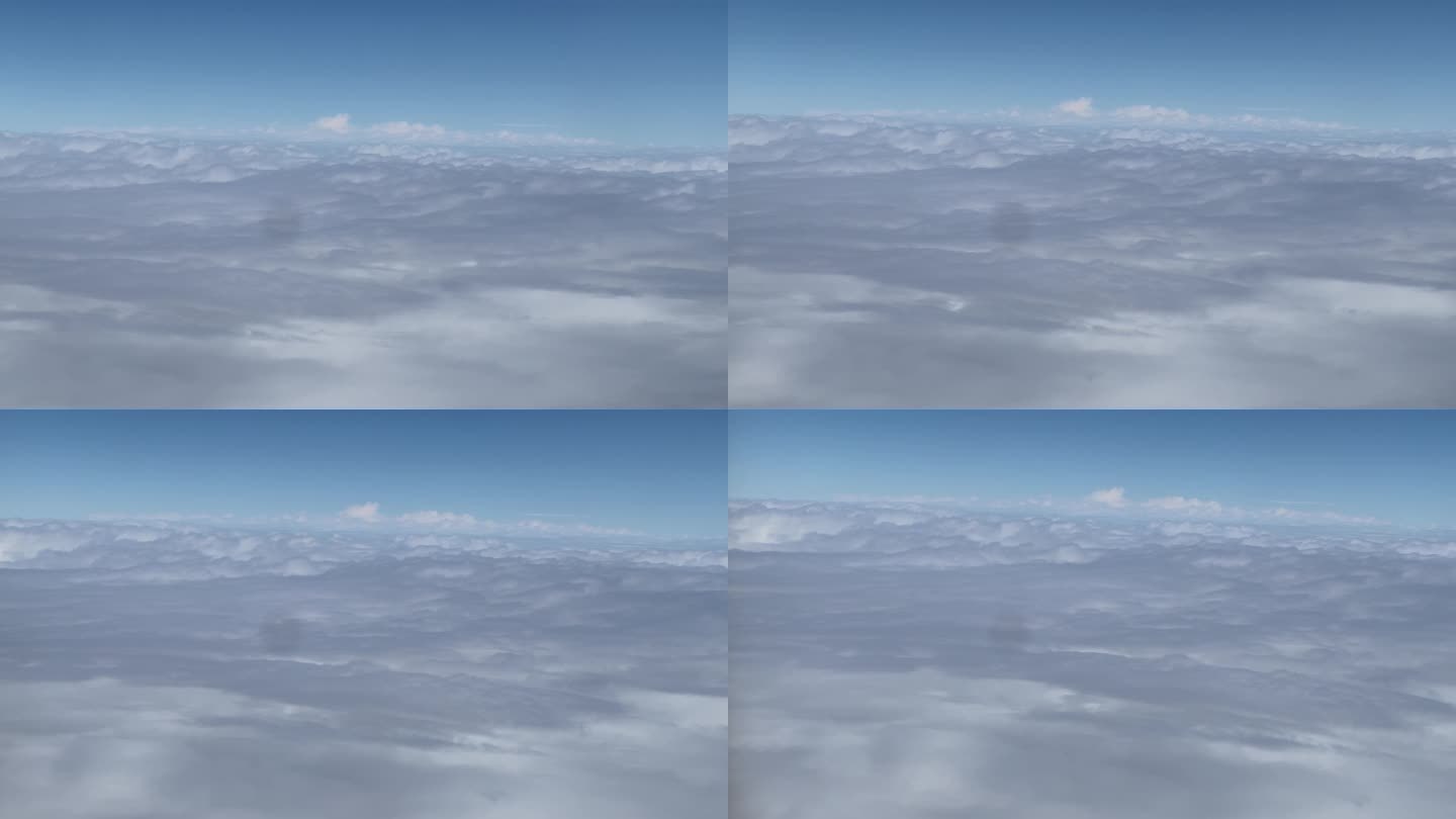 4K飞机窗外的云海7