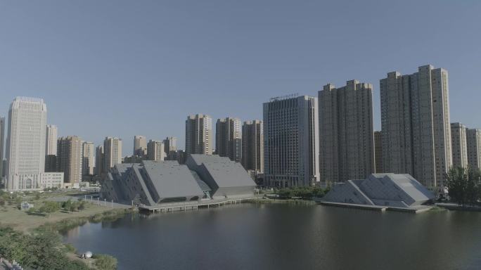 航拍东海县水晶博物馆 东海水晶城