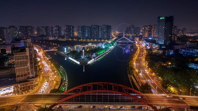 天津城市夜景延时