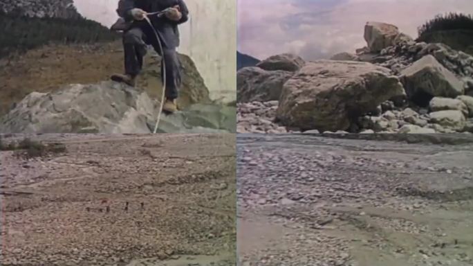60年代泥石流治理影像