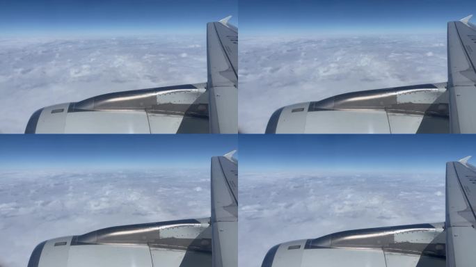 4K飞机窗外的云海10
