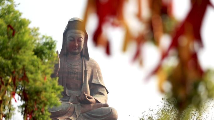 西樵山 观音像 美丽风景 传统文化