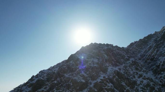 贺兰山雪景贺兰晴雪