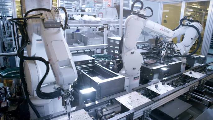 机械臂 智能车间 机械化生产线
