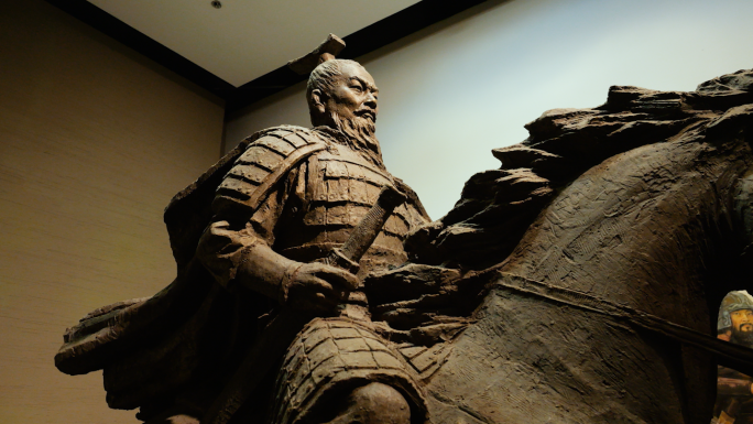 曹操雕像中国古代名人将军铠甲