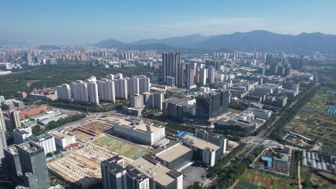 【正版素材】深圳坪山区坑梓全景