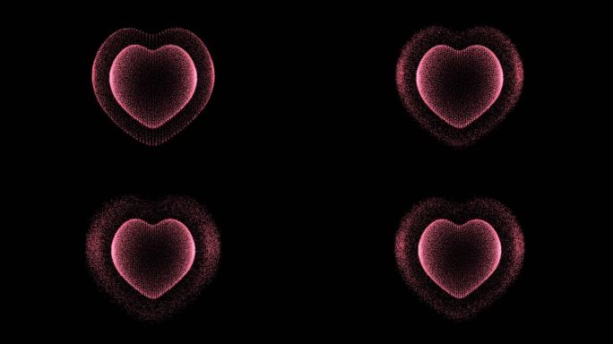 爱心代码粒子（4k_带alpha通道）