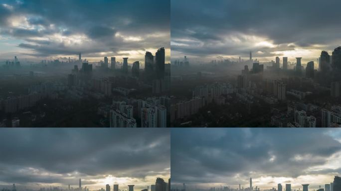 深圳航拍延时摄影平流层大范围延时拍摄4K