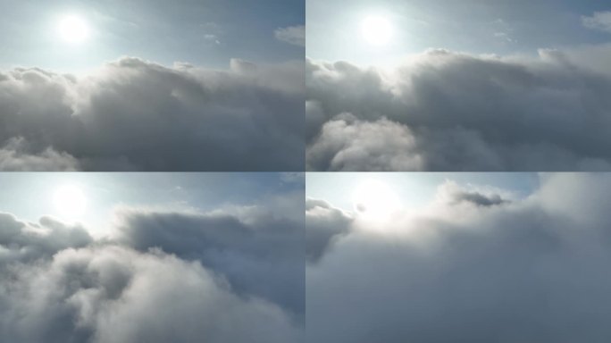 穿云破雾飞机视角坐飞机视觉