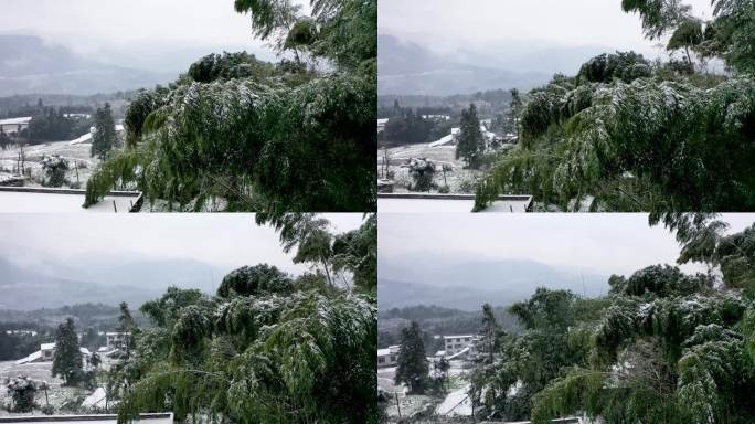 乡村雪景