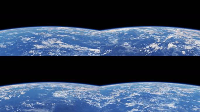 4K太空地球地心引力循环背景视频2