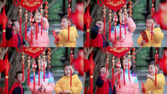 【4K】儿童过新年红包唱歌