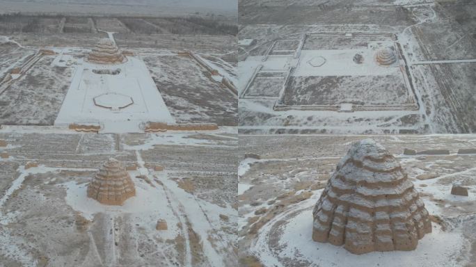 西夏陵雪景