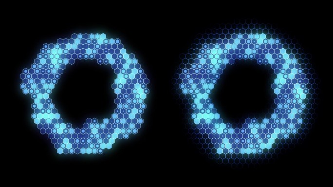 2款蜂窝网格HUD冲击波透明通道