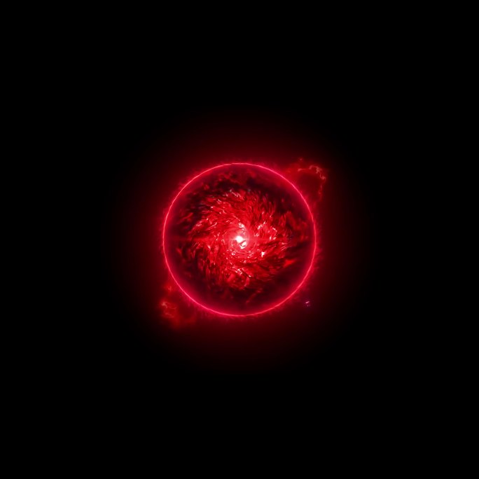 暗黑红色能量球[4K]