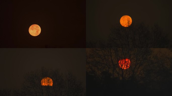 月亮延时三镜头