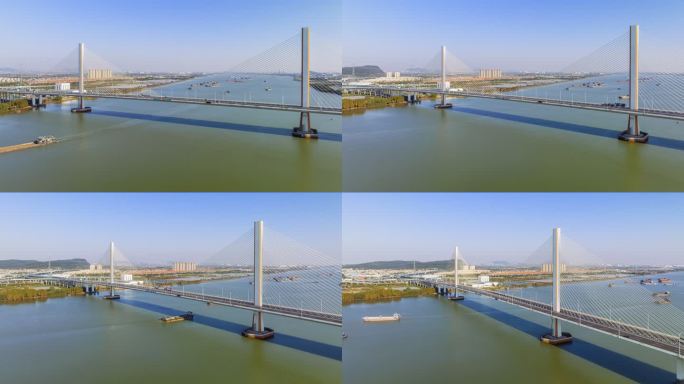 广中江高速南中大桥南沙放马立交互通桥梁