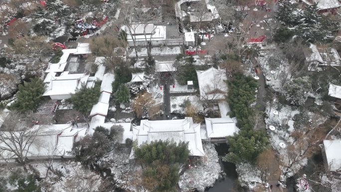 雪后的济南趵突泉