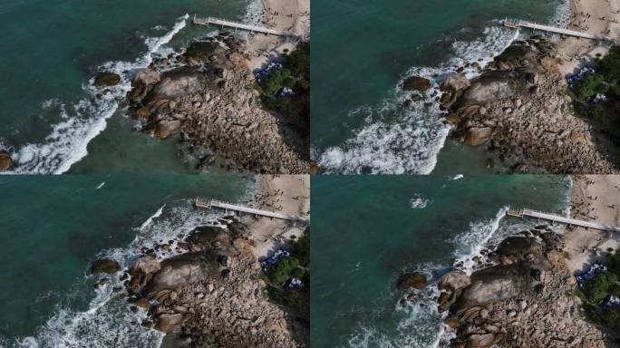 海南蜈支洲岛蓝天沙滩阳光