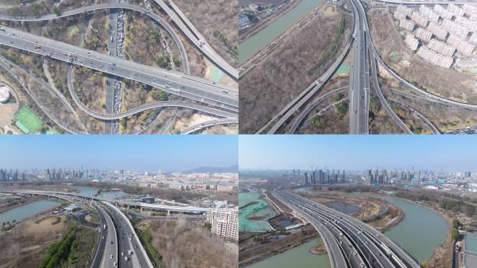 南京高桥门绕城高速与宁杭高速