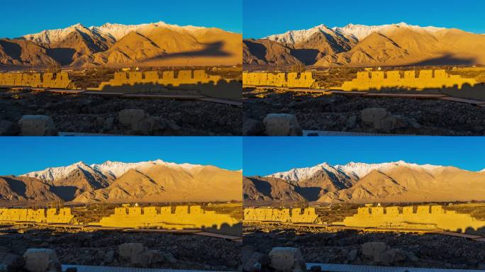新疆-石头城日出光影