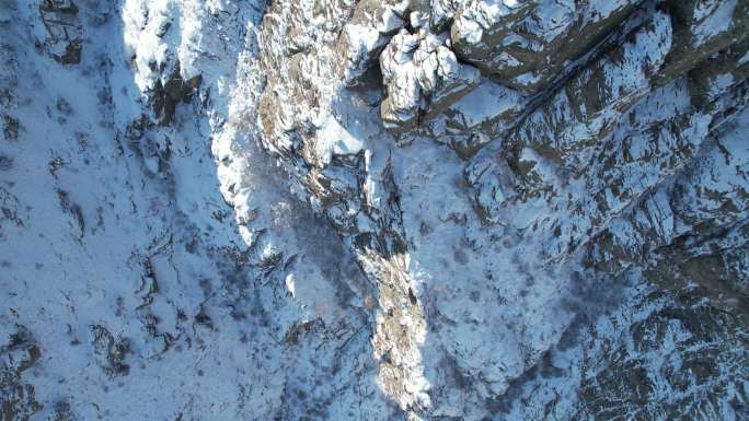 商用：4K大景航拍贺兰山雪景