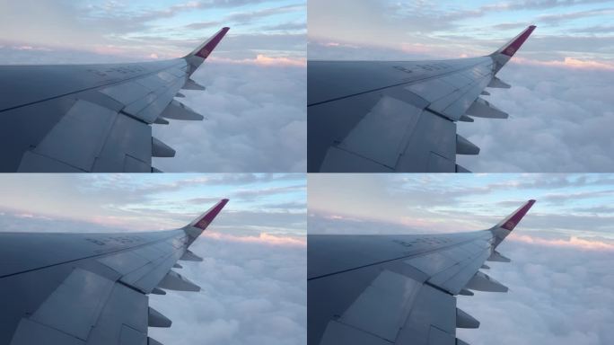 从飞机窗户向外看4k