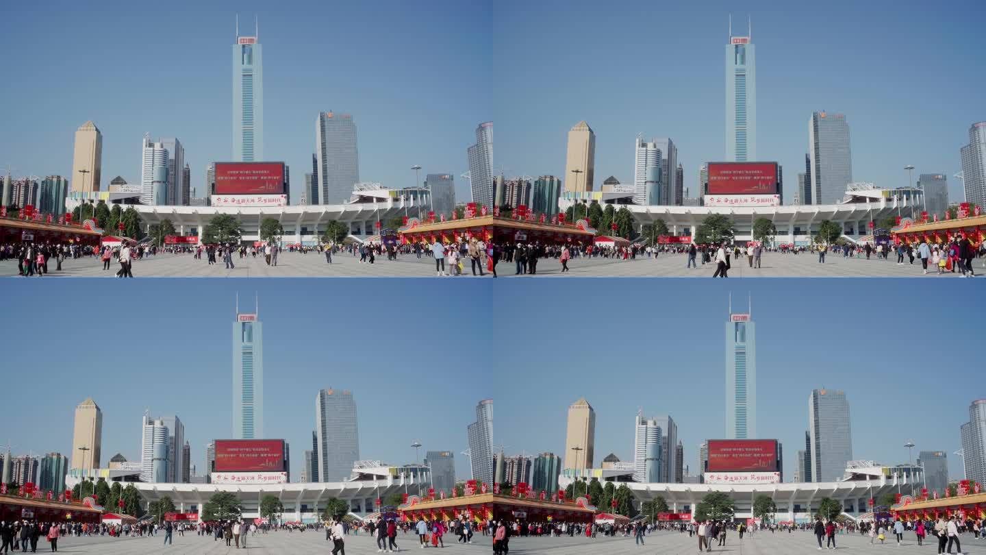 广州体育中心中信广场标志性建筑天河城