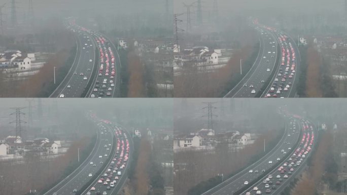 高速公路迎来春节出行高峰