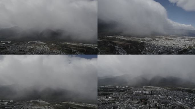 下雨又晴天的苍山