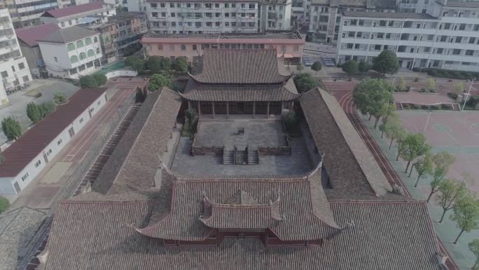 航拍中国传统祠堂