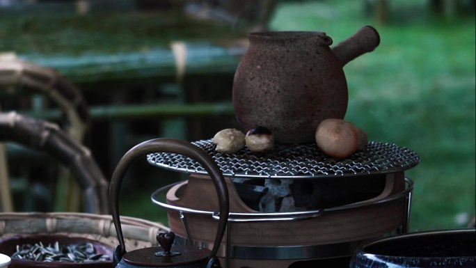 冬日围炉煮茶