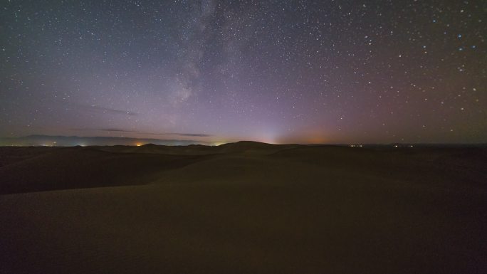 巴丹吉林沙漠银河星空