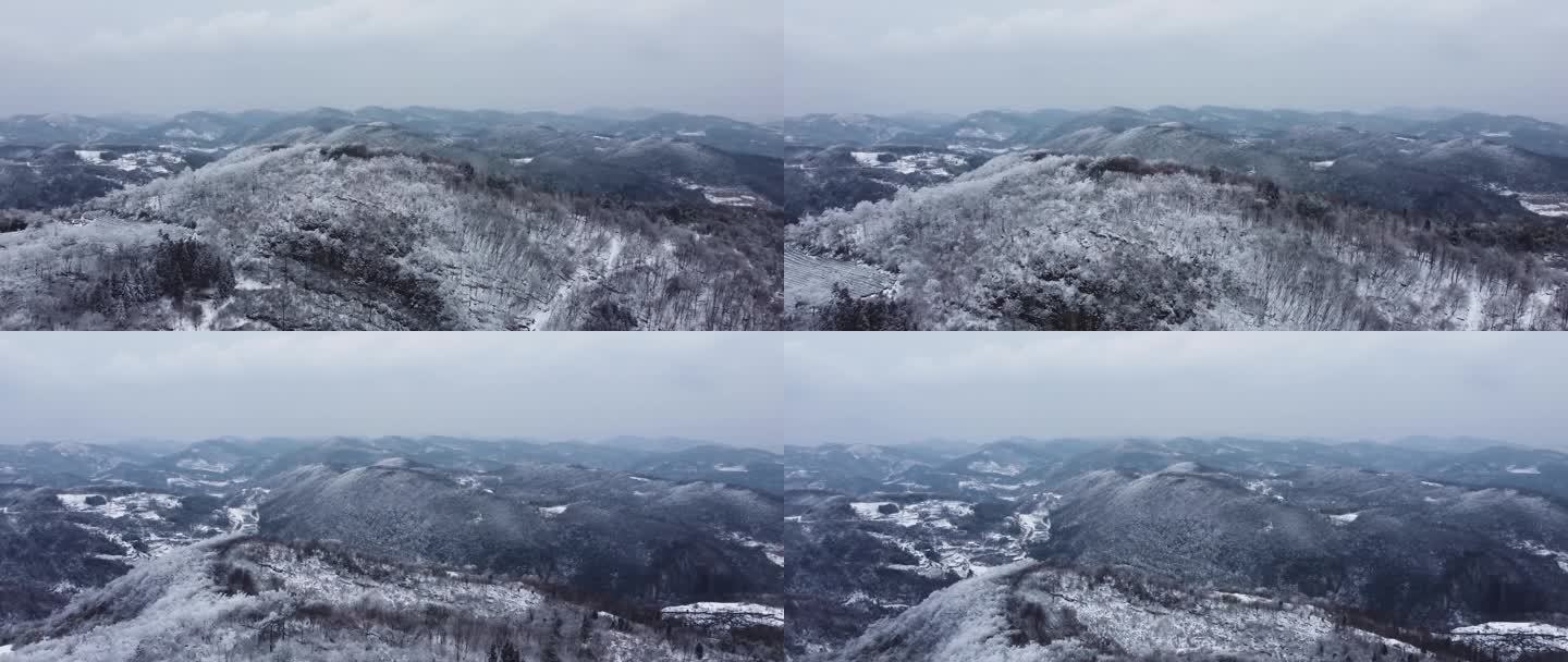 冬日雪地山峰白雪阳春