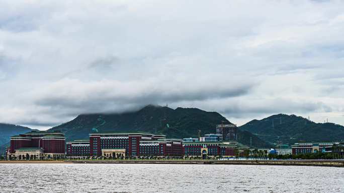 中山大学珠海校区日月星辰云彩延时合集4K