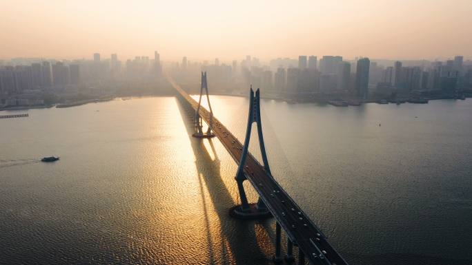 【4K可商用】湛江市海湾大桥航拍9
