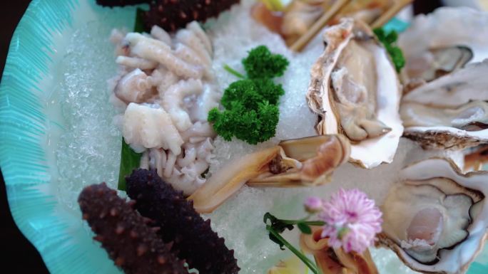特色海鲜火锅美食探店通用素材升格拍摄