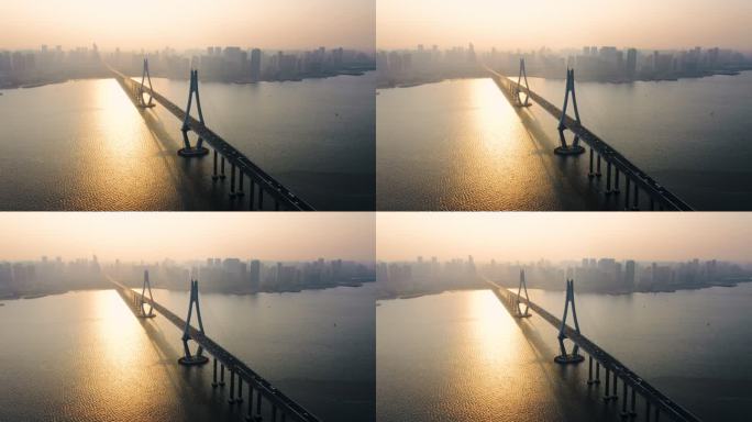 【4K可商用】湛江市海湾大桥航拍9
