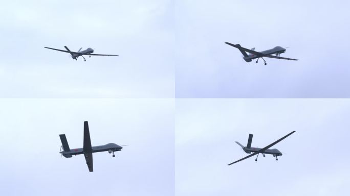4K超稳：中国航展彩虹-4无人机飞行表演