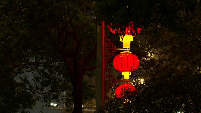 春节亮化红灯笼