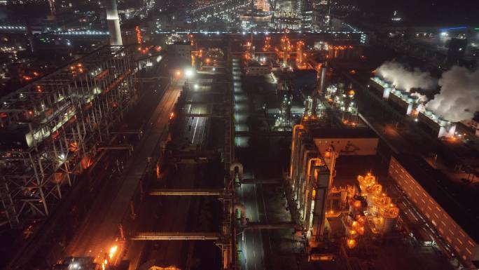 宝钢炼钢厂夜晚钢铁厂夜景重工业