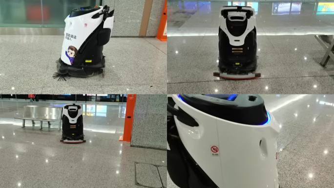 智能清洁机器人 地铁站台