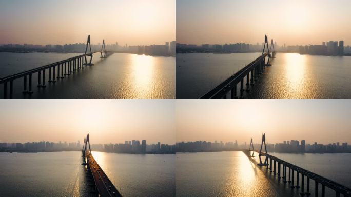 【4K可商用】湛江市海湾大桥航拍12