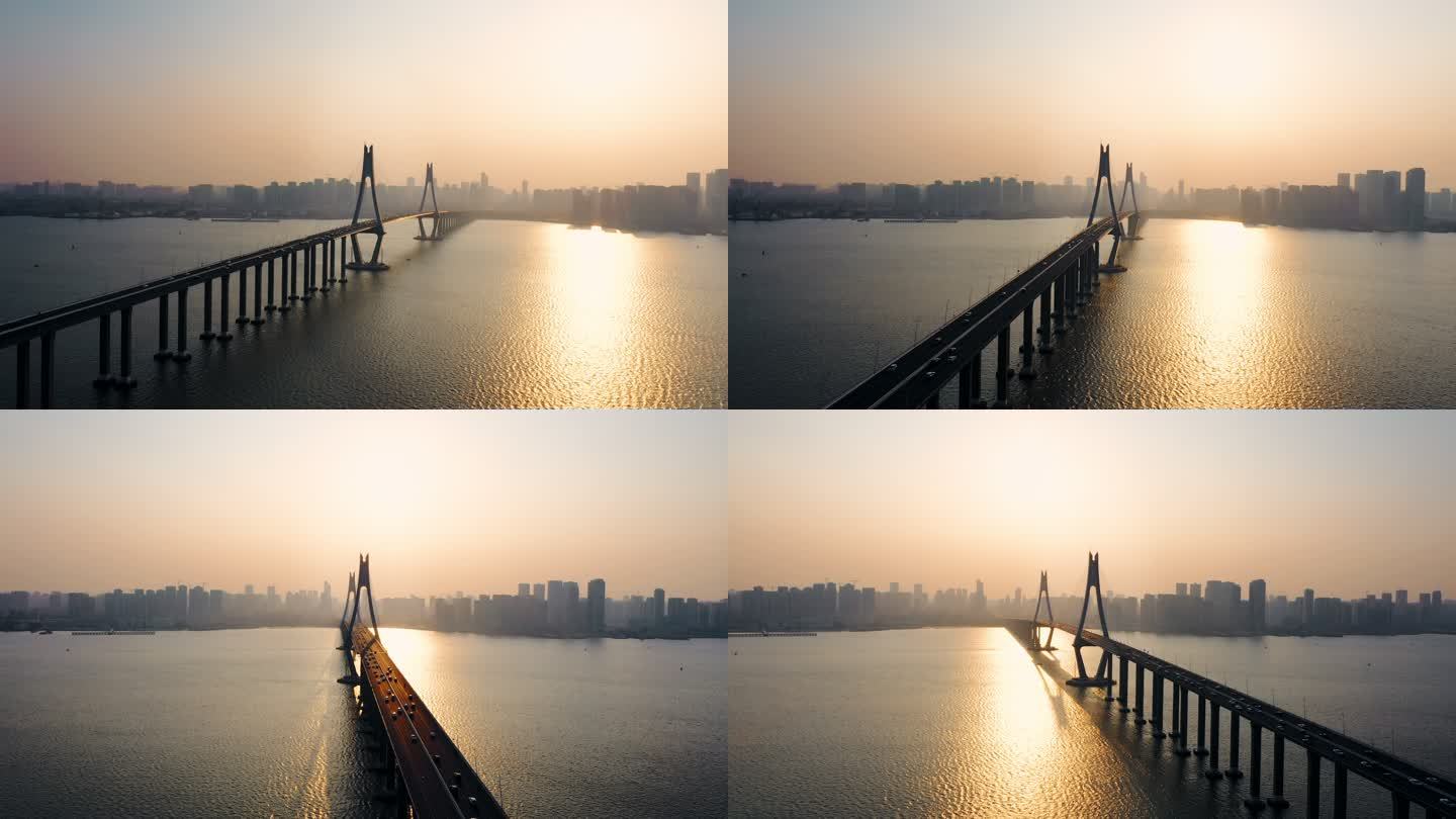 【4K可商用】湛江市海湾大桥航拍12