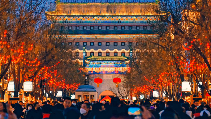 北京新年2025前门大栅栏年味合集