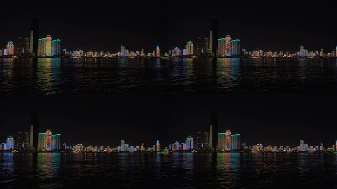 武汉城市天际线夜景风光